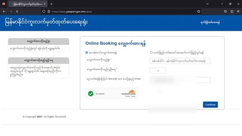 www.passport.gov.mm online booking
